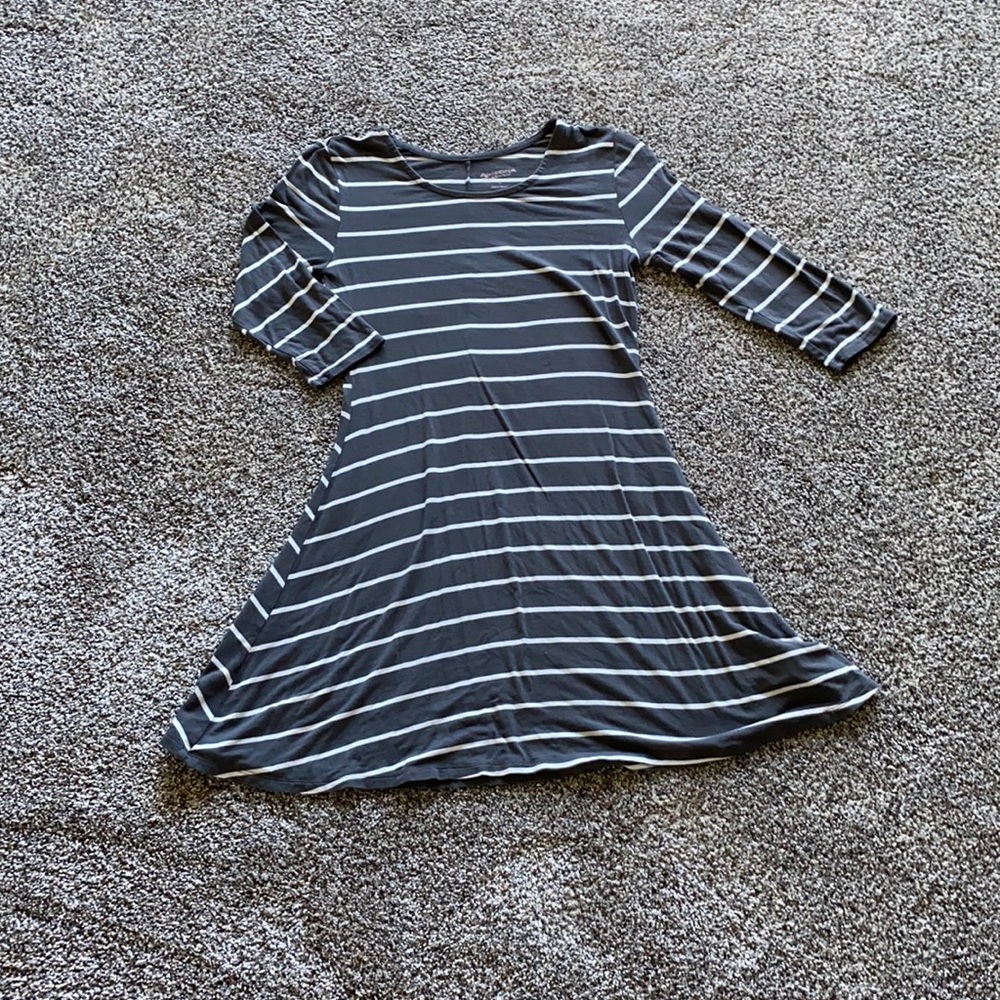 3/4 length t-shirt dress.